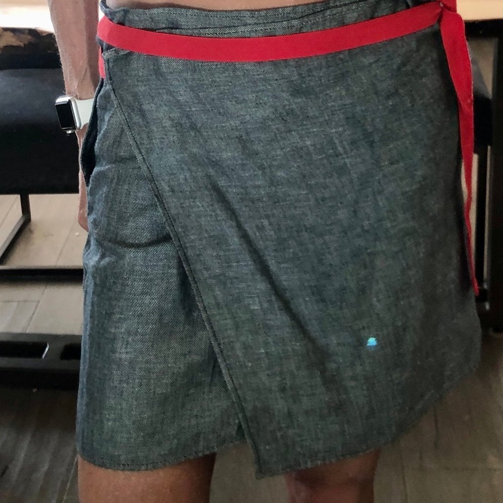 Prada cotton denim skirt